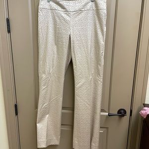 Gold, side zip pants. Perfect for holidays.